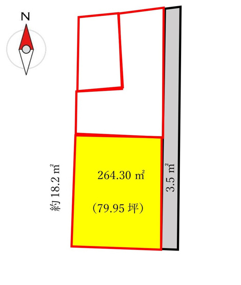 【土地図】 | 桜川市岩瀬264.30㎡売地