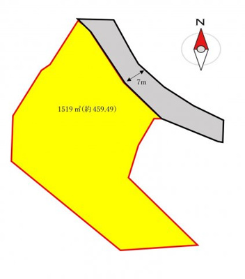 【区画図】 | 桜川市西小塙1610万円売地