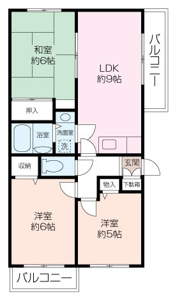 3LDKの広いお部屋になります。
