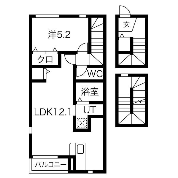 エストポミエBの間取り