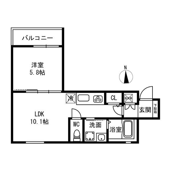 トップヒル森河内の間取り