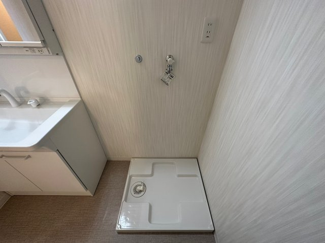 藤和シティコープ平和が丘のランドリースペース|防水パン付き洗濯機置場
