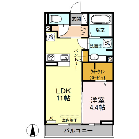 アクシア西本町の間取り