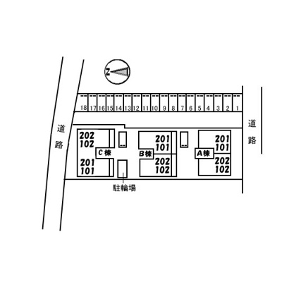 【区画図】 | プロヴァンスガーデン Ａ棟