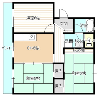 【間取り】 | 大呑マンション