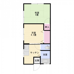 和室・洋室ともに収納付きです。角部屋で風通しもよいお部屋です。