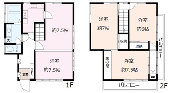 4DKの戸建て物件でございます！