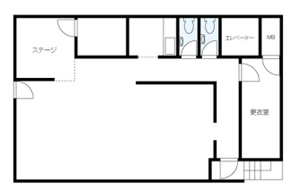 地下の店舗になります。