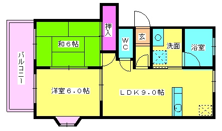 【間取り】 | ハピネス板付