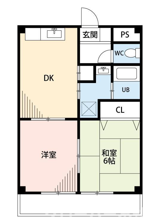 コーポウィッティーの間取り
