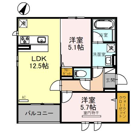 Sansevieria夏原の間取り
