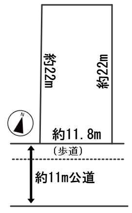 ６２１１５　岐阜市萱場東町８丁目土地の区画図