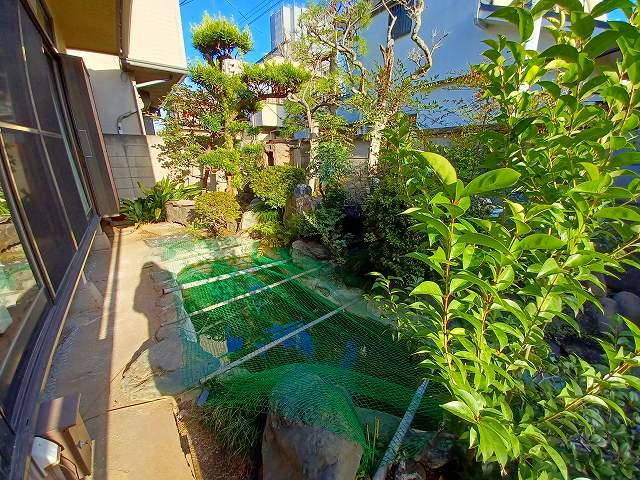 山王３１９臨時貸家の庭