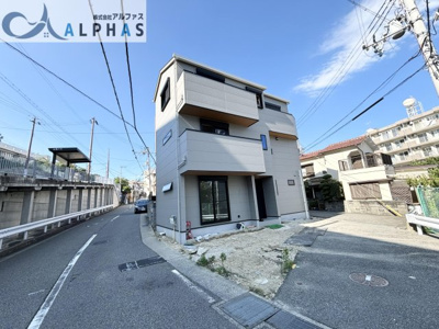 【前面道路含む現地写真】 | 神戸市垂水区千代が丘1丁目　新築戸建 | 現地写真♪前面道路幅員7ｍですので駐車がしやすいです♪