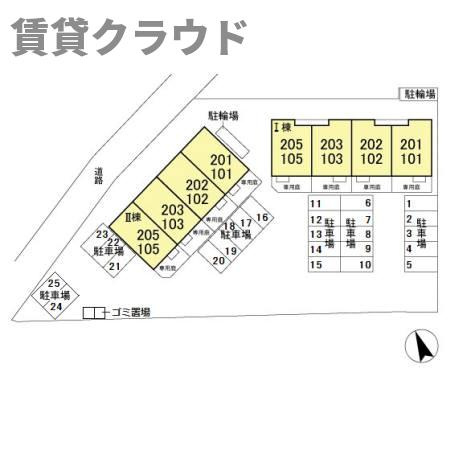 サウスヒルズ　Ⅰの区画図