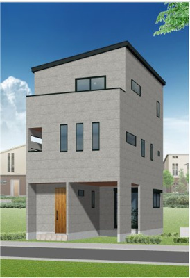 【外観パース】 | 琵琶町２丁目新築戸建 | 外観パースです