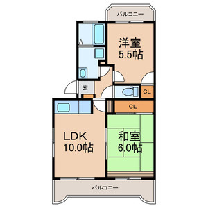 【間取り】 | ハイツおゆみ野Ⅱ