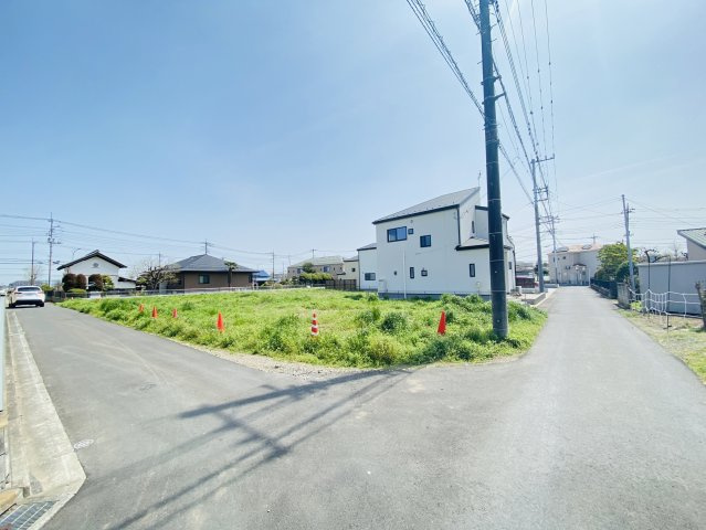 敷地面積７２坪　売地　川越市大袋新田の前面道路含む現地写真|現地（2024年4月）撮影