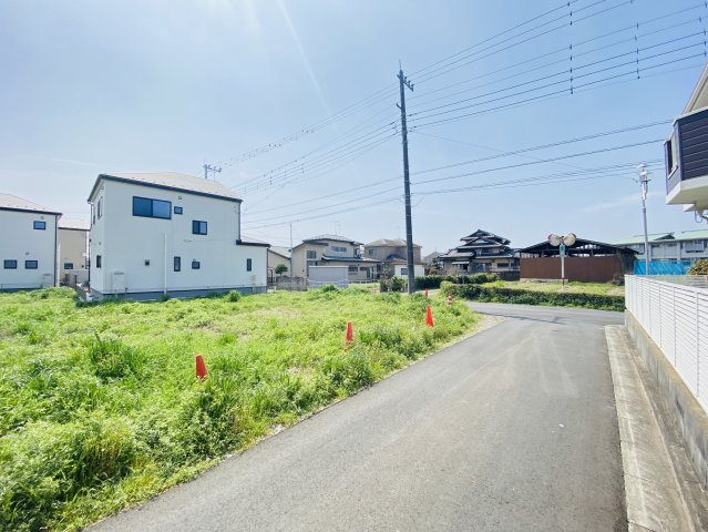 敷地面積７２坪　売地　川越市大袋新田の前面道路含む現地写真|現地（2024年4月）撮影
