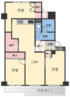 【間取り】 | 藤和しらさぎハイタウンA棟