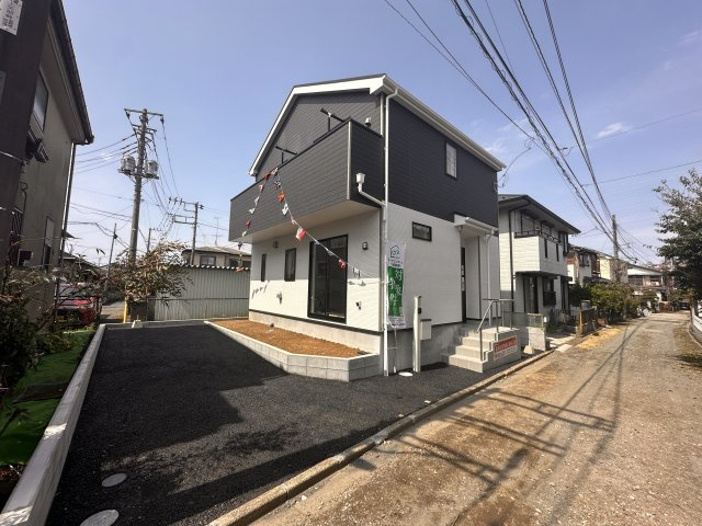 相模原市中央区上矢部　新築1棟の前面道路含む現地写真