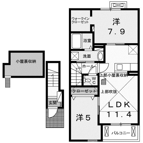 【間取り】 | ラディアⅢ