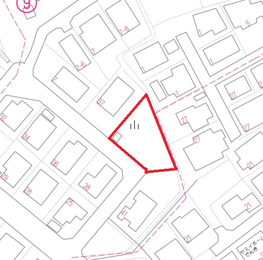 錦町売土地の土地図