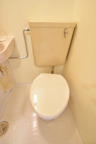 大阪市城東区中央３丁目の賃貸マンションのトイレ