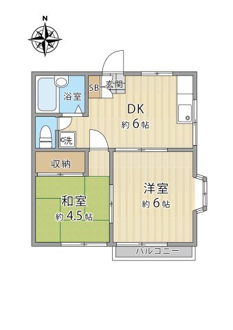 【間取り】 | ハイムU