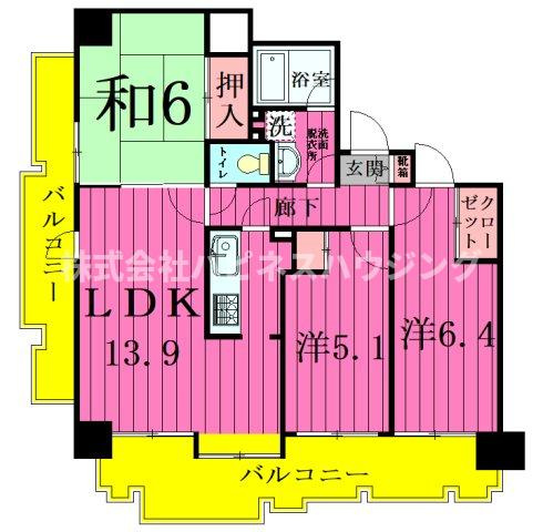 INSURANCE(インシュランス) BLDG.(ビルディング) Ⅸ(ナイン)船橋の間取り
