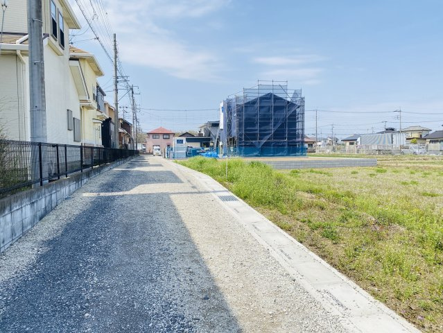 敷地面積６５坪　売地　川越市大袋の前面道路含む現地写真|現地（2024年4月）撮影