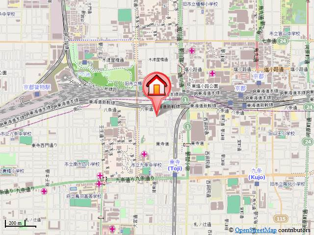 エステムプラザ京都ステーションレジデンシャルの地図