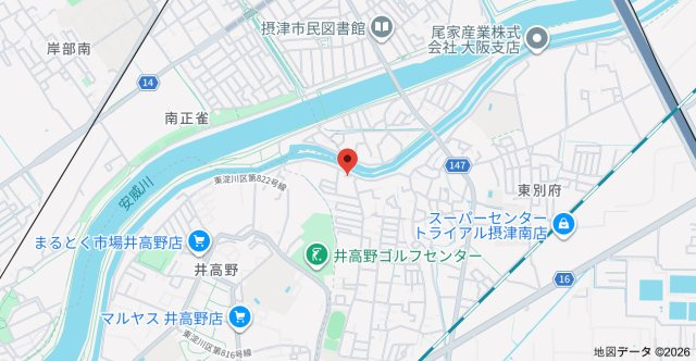 アメニティーベフの地図