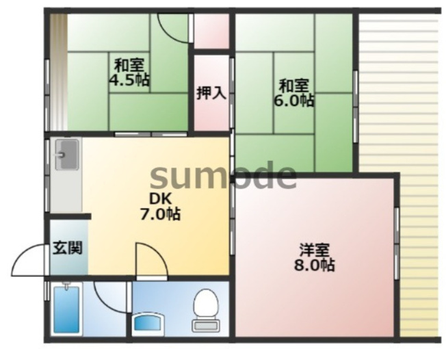 【間取り】 | 田中第二マンション