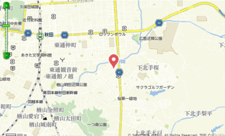 【地図】 | 秋田市桜1丁目一棟アパート