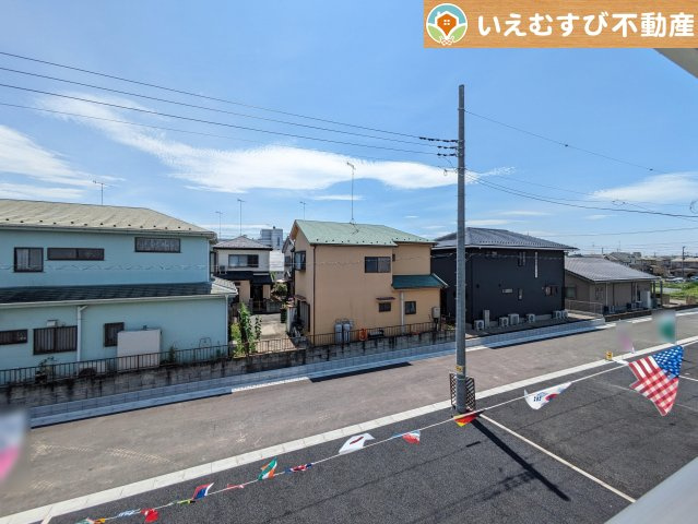 Cradle garden　深谷市萱場第6の展望|高い建物が無く開放感のある展望
バルコニーからの展望も開けていて閑静な住宅地が望めます。日当りも良いですね♪