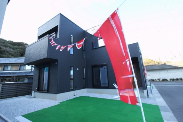 朝倉Ⅱ　新築戸建　3号地　（全3区画）の外観|３号地　建物面積　111.79㎡（約33.82坪）