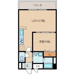 E・POPULARⅡ（イーポプラールツー）【キャッシュバック対象物件】の間取り