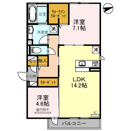 ラフォレの間取り