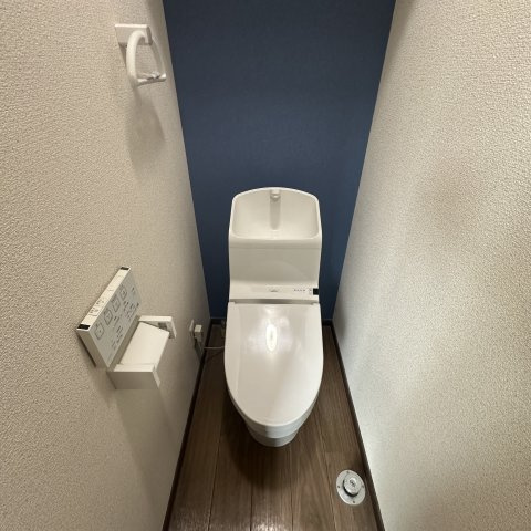 ラフィーネ東町３のトイレ|落ち着いた色調のトイレです