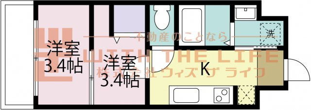 Mark Avenue Tower(マークアベニュータワークルメ)久留米 No.99の間取り