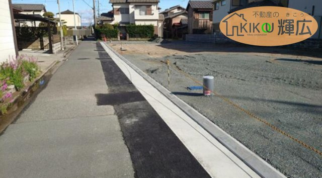 【前面道路含む現地写真】 | 加古川市尾上町長田（全4区）土地　A号地