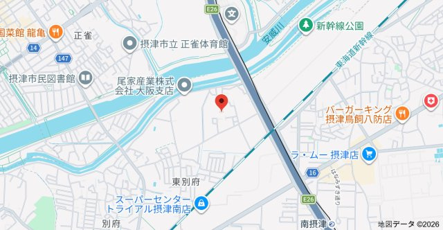 ネオハイム摂津の地図