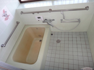 【浴室】 | 玉名市築地　中古住宅 | 落ち着いた空間のお風呂です