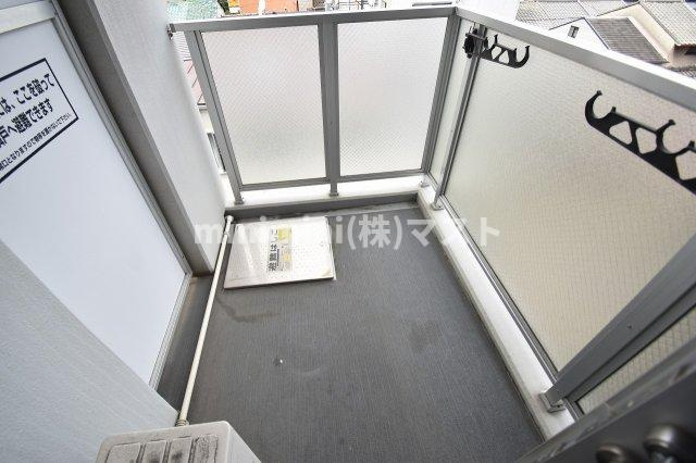 プレサンス上町台リベルテのバルコニー