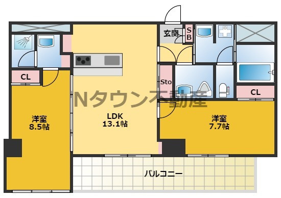 【間取り】 | さくらHills NISHIKI Platinum Residence | 間取りです。