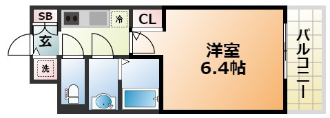 S-RESIDENCE神戸元町の間取り