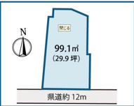 川越市久保町　売地の画像