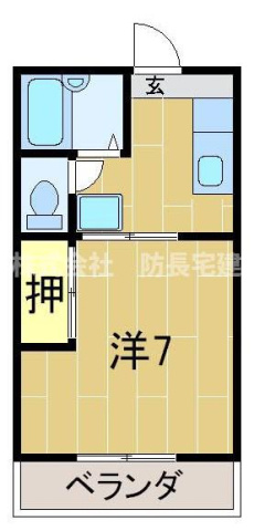 サンヒルズ江良Aの間取り