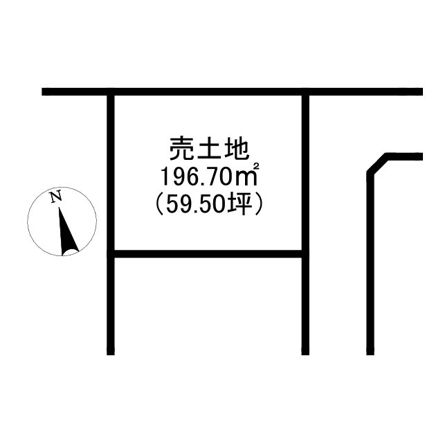 高屋　売土地　59.50坪の土地図